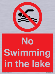 No Swimming in the lake
